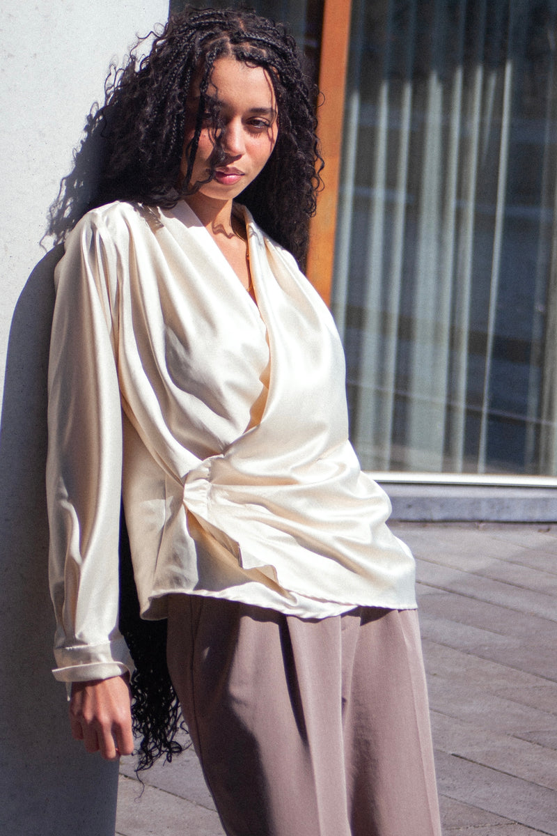 THE ARELLE TOP - Cream