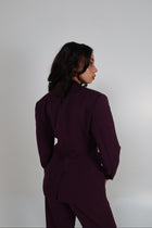 THE TAILORED BLAZER - Aubergine
