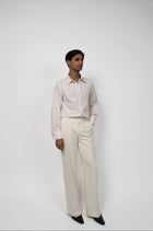 THE DAREN TROUSERS PINSTRIPE - Off White