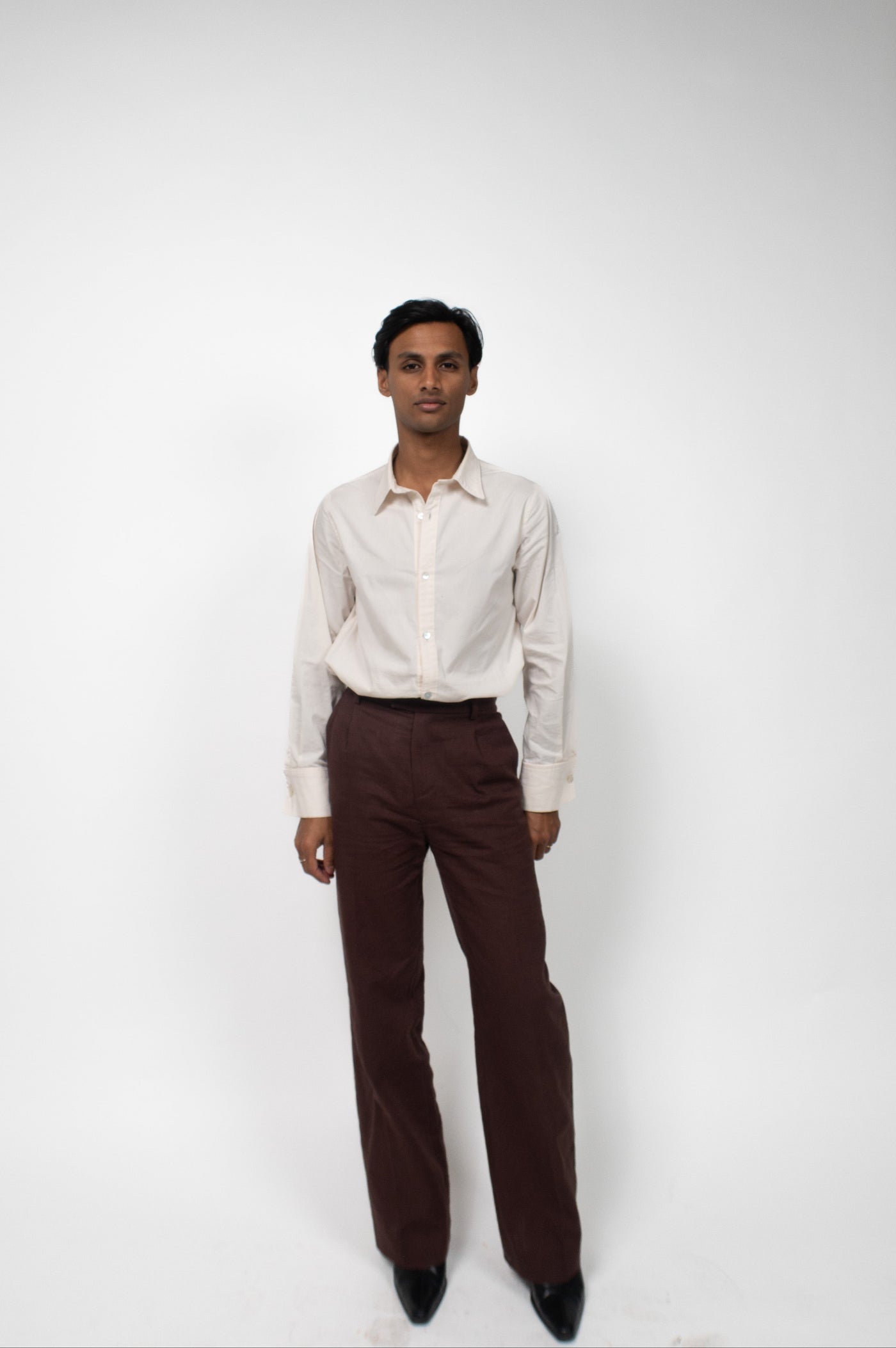 THE DAVI TROUSERS - Brown