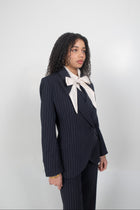 THE ELLIS BLAZER PINSTRIPE - Navy