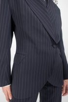 THE ELLIS BLAZER PINSTRIPE - Navy